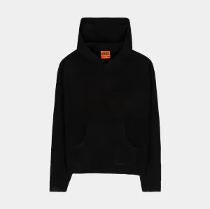 Knit Pullover Mens Hoodie (Black)